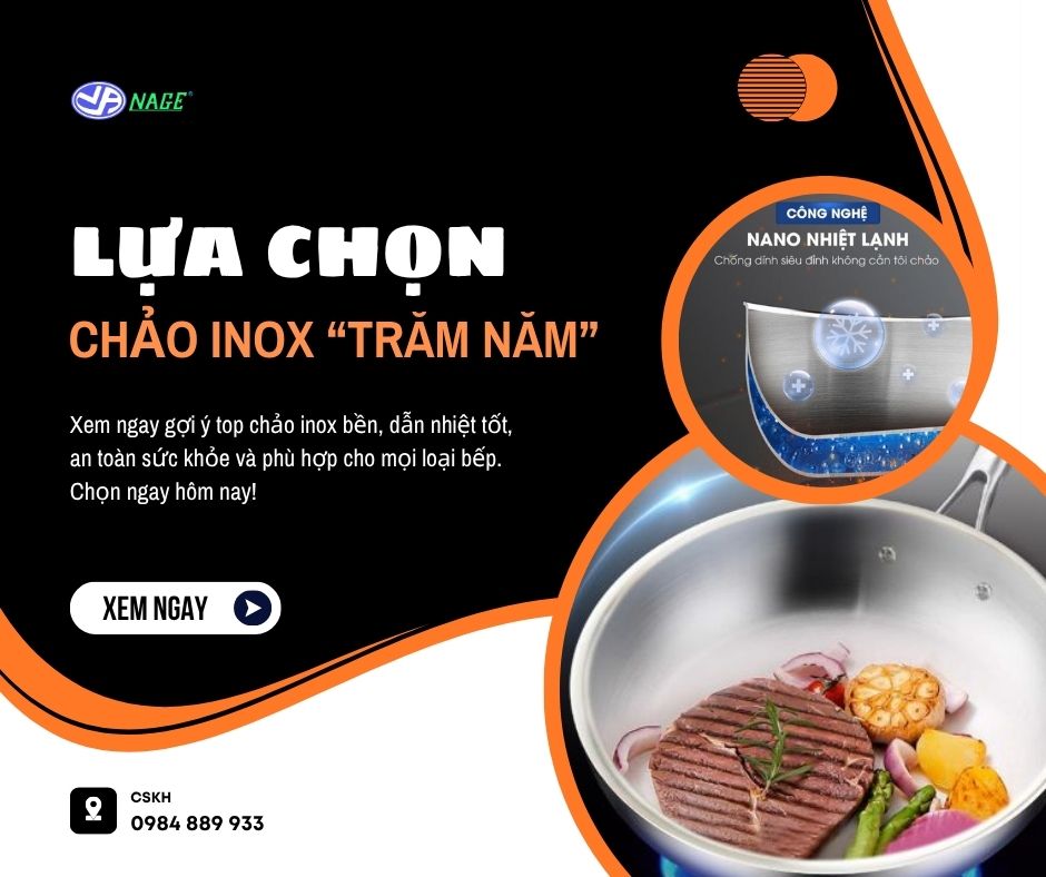 Nên mua chảo inox loại nào tốt và an toàn cho sức khỏe?