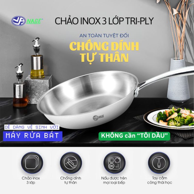 Chảo nano nhiệt lạnh Nage