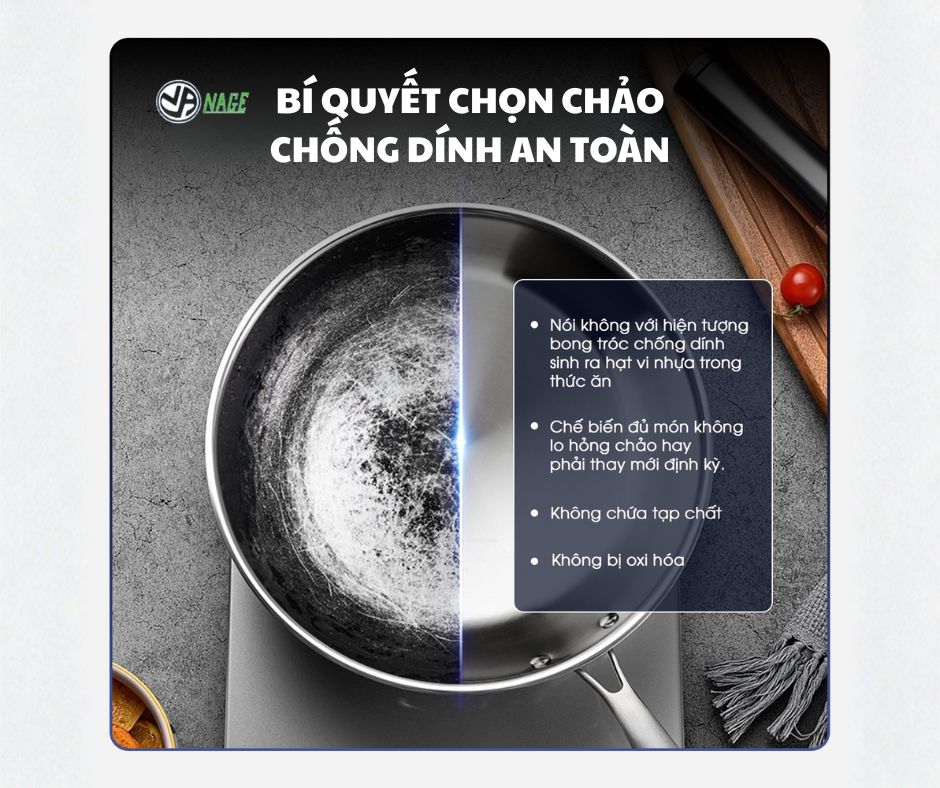 Cách chọn mua chảo chống dính an toàn cho sức khỏe