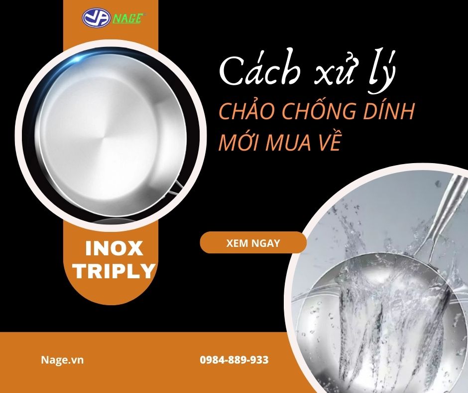 Chảo chống dính mới mua về cần xử lý trước khi dùng.