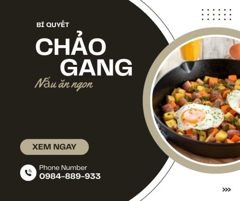 BÍ QUYẾT NẤU ĂN NGON VỚI CHẢO GANG