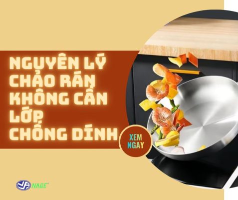 Nguyên lý của chảo rán không cần lớp chống dính.