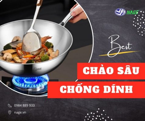 Chảo sâu chống dính giúp chiên xào tiện lợi và ít dầu mỡ hơn